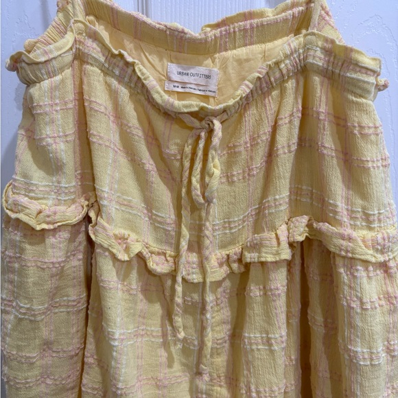 Urban Outfitters Pants - Urban Outfitters Yellow and Pink Romper